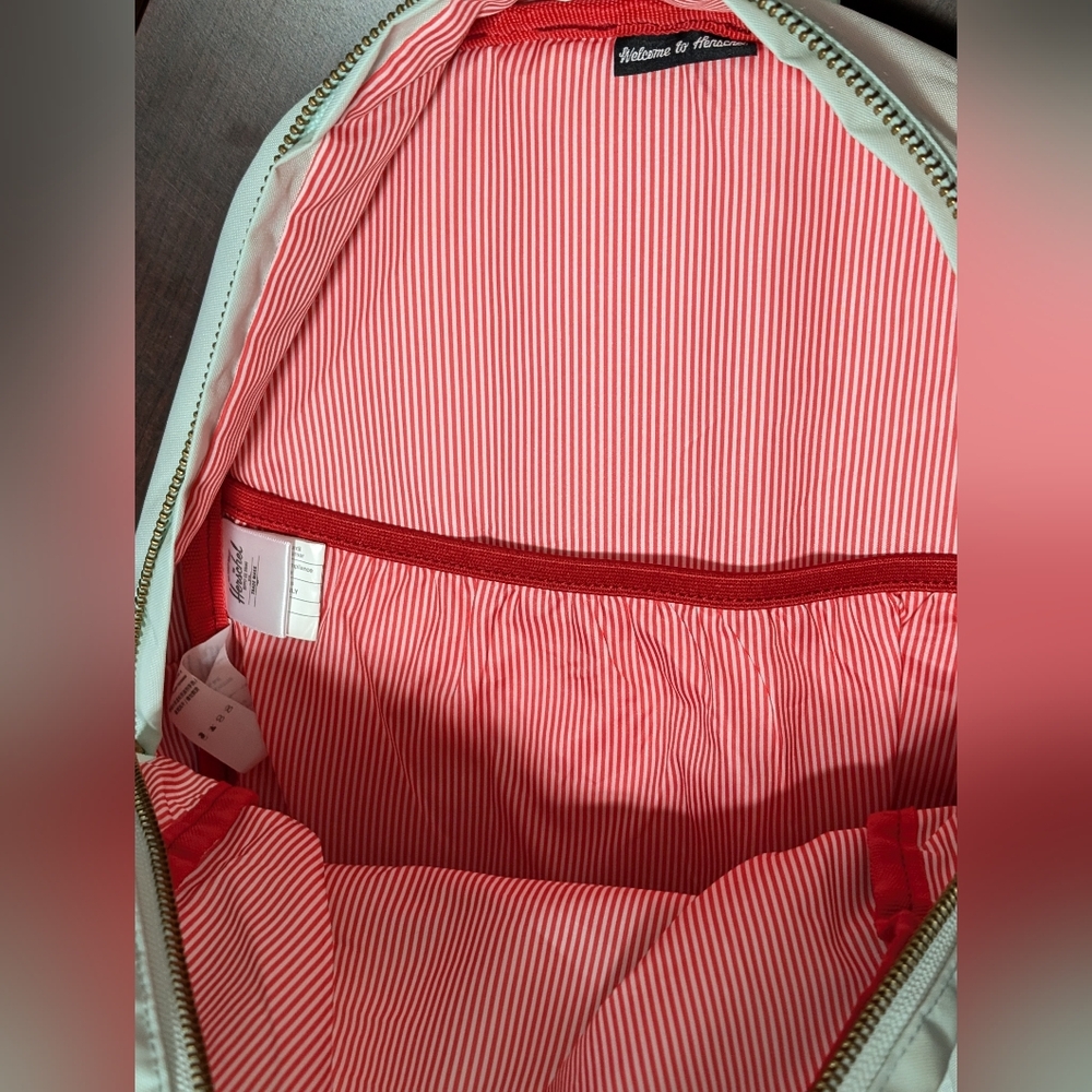 Hershel Backpack, Mint, Red And White Lining. Exc… - image 3